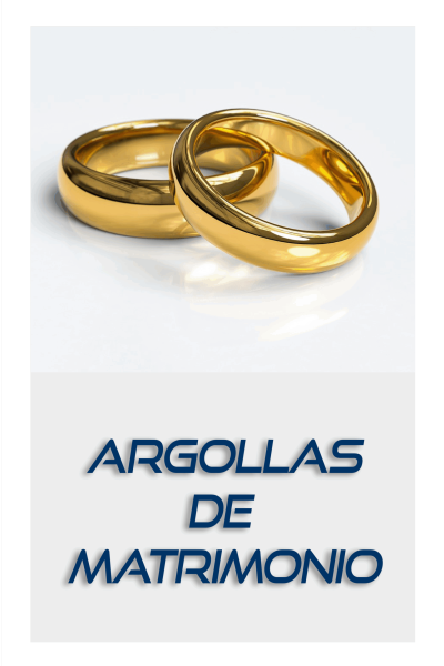 argollas de matrimonio